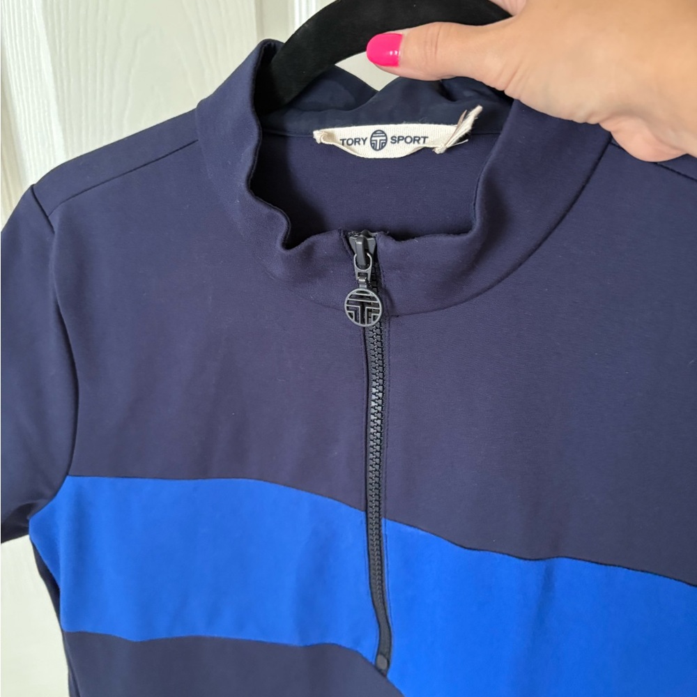 Tory Sport Navy Zip-Up Dress - Picture 4 of 5